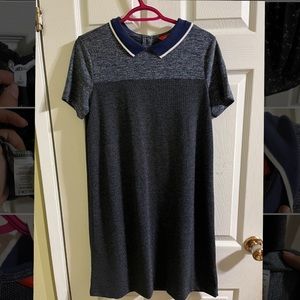Blue Collared Shirt Dress - Small, Never Worn!
